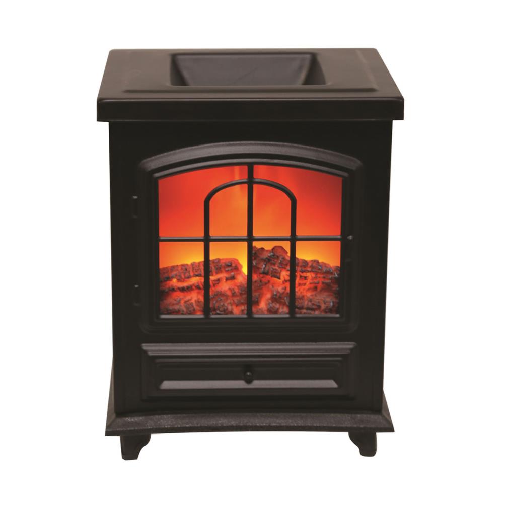 Aroma Black Log Burner Electric Wax Melt Warmer £25.19